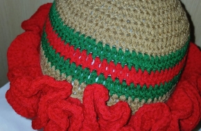 Crochet Handcrafted Ruffle Hats
