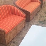 Handwoven Wicker Lounge Chair
