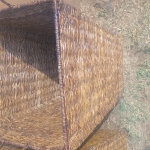 Handwoven laundry basket