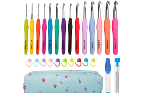 14 Sizes Soft rubber Crochet Hook Set