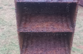 Handwoven book shelf