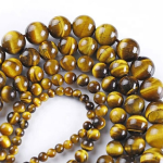 Natural Round Tiger Eye Beads