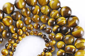 Natural Round Tiger Eye Beads