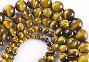 Natural Round Tiger Eye Beads