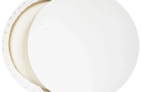 Stretched Artists Round Canvas Board