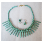Natural Turquoise Statement Necklace Set