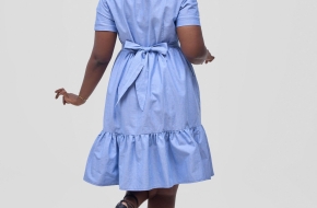 Azure shirt dress