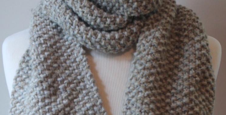 Knitted Scarf Free Pattern – Beginner